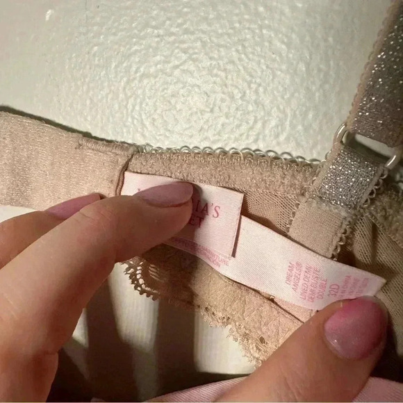Victoria secret dream angels bra 32D PINK AND GOLD SHIMMER - Picture 4 of 5